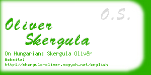 oliver skergula business card